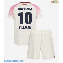 Camisa de time de futebol Bayer Leverkusen Malik Tillman #10 Replicas 2º Equipamento Infantil 2025-26 Manga Curta (+ Calças curtas)